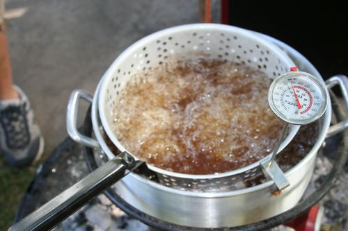 Boiling oil