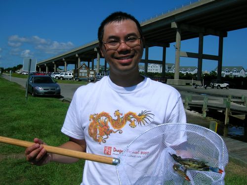 me and a crab