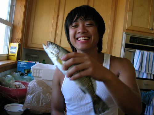 Chris and his trout
