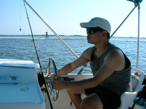 me, the pontoon captain