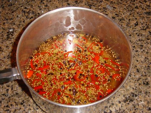 Spicy pickling brine
