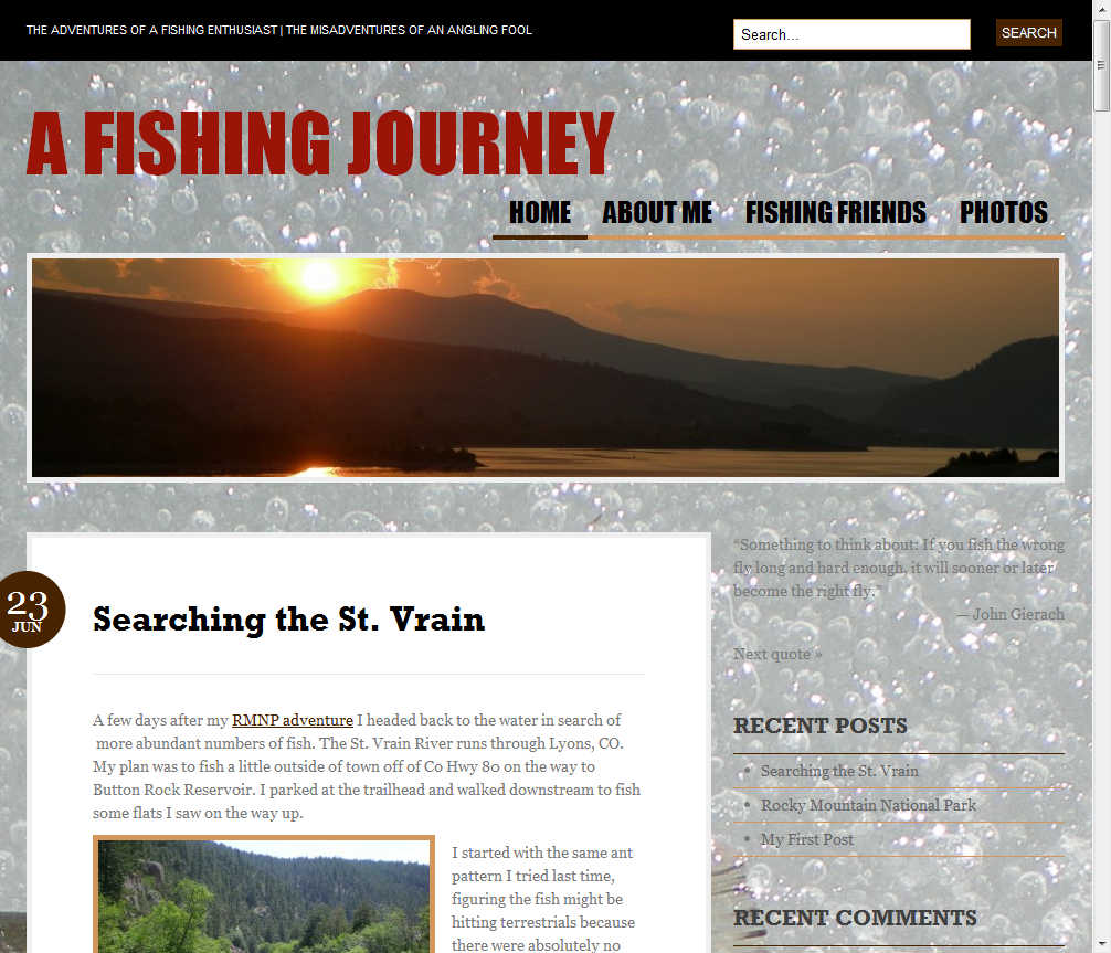 Introducing: A Fishing Journey